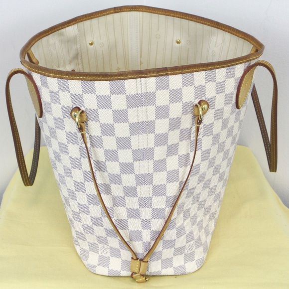 2014 Louis Vuitton Neverfull MM DA Damier Azur LV - Picture 2 of 8